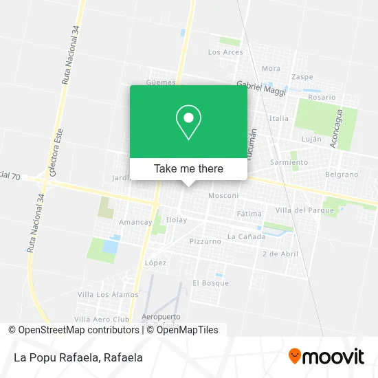 La Popu Rafaela map