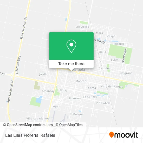 Las Lilas Florería map