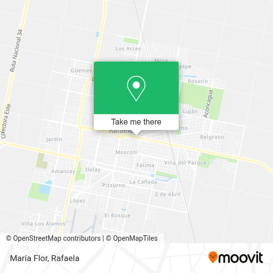 María Flor map