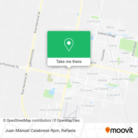 Juan Manuel Calabrese Rpm map