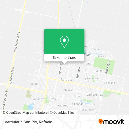 Verdulería San Pio map