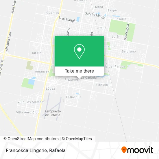 Francesca Lingerie map