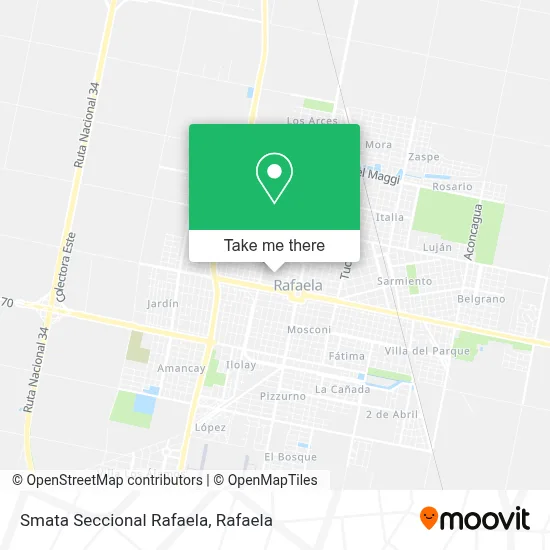 Smata Seccional Rafaela map