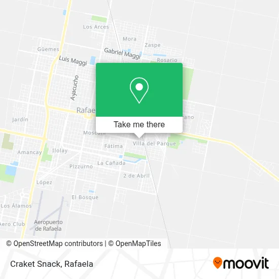Craket Snack map