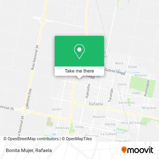 Bonita Mujer map