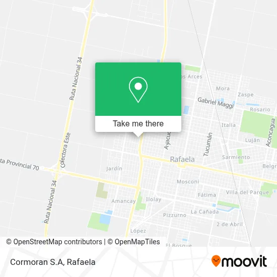 Cormoran S.A map