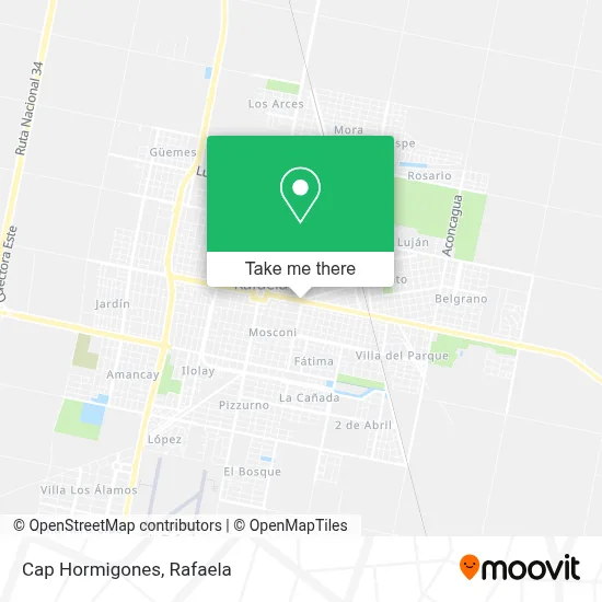 Cap Hormigones map