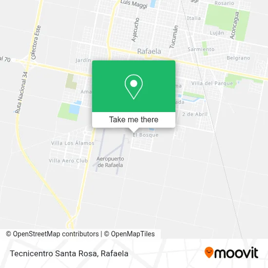 Tecnicentro Santa Rosa map