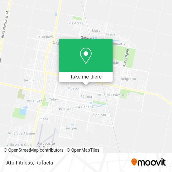 Atp Fitness map