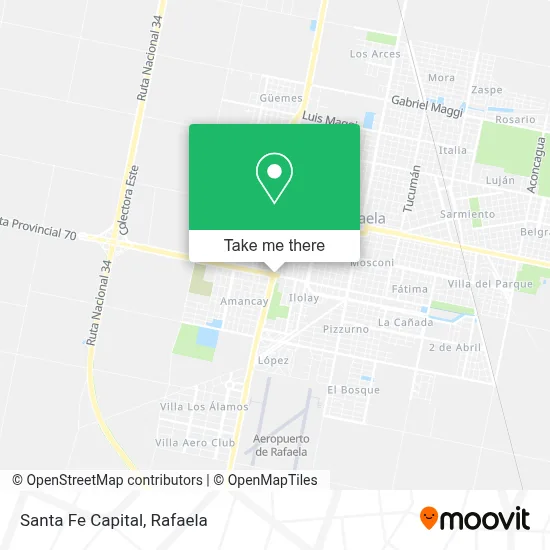 Santa Fe Capital map