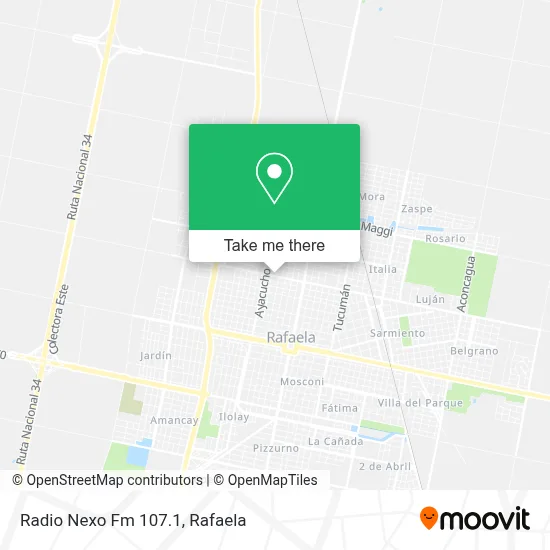 Radio Nexo Fm 107.1 map