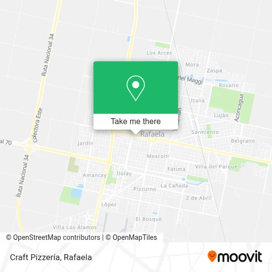 Craft Pizzería map