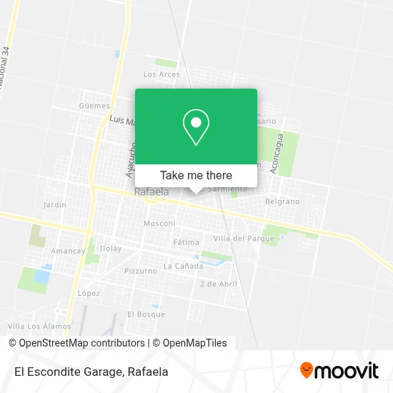 El Escondite Garage map