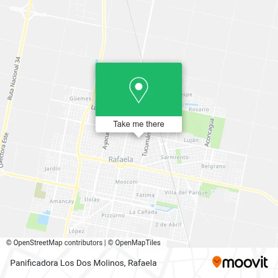 Panificadora Los Dos Molinos map