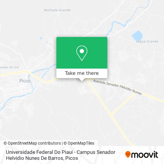 Mapa Universidade Federal Do Piauí - Campus Senador Helvídio Nunes De Barros