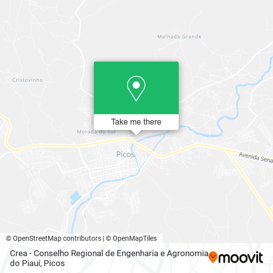 Crea - Conselho Regional de Engenharia e Agronomia do Piauí map