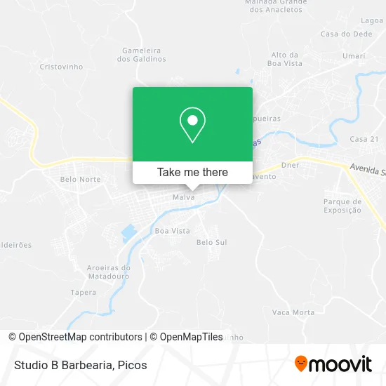 Studio B Barbearia map