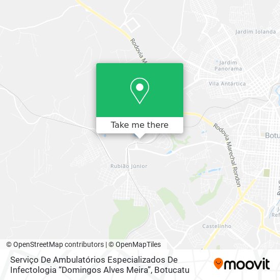 Serviço De Ambulatórios Especializados De Infectologia “Domingos Alves Meira” map