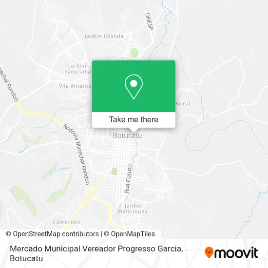 Mercado Municipal Vereador Progresso Garcia map