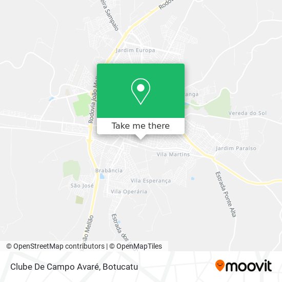 Mapa Clube De Campo Avaré