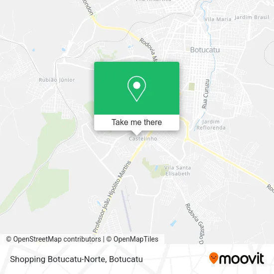Shopping Botucatu-Norte map