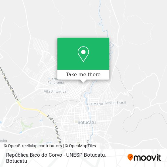 República Bico do Corvo - UNESP Botucatu map