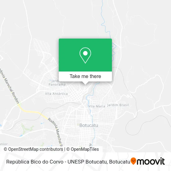 República Bico do Corvo - UNESP Botucatu map