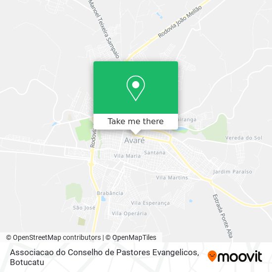 Associacao do Conselho de Pastores Evangelicos map