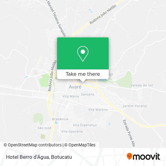 Mapa Hotel Berro d'Água