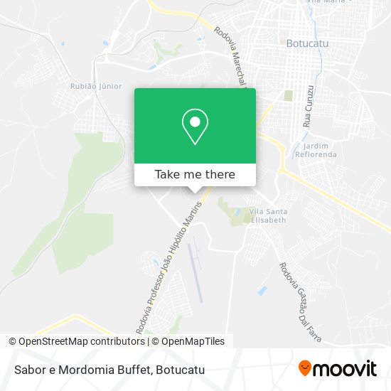 Mapa Sabor e Mordomia Buffet