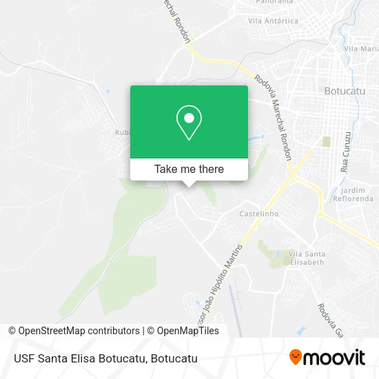 USF Santa Elisa Botucatu map