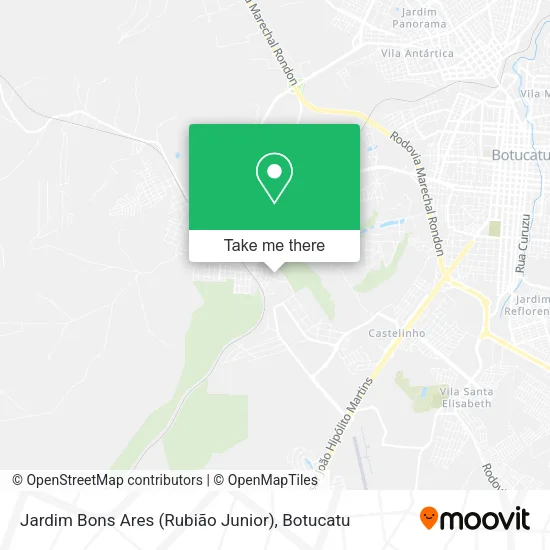 Jardim Bons Ares (Rubião Junior) map