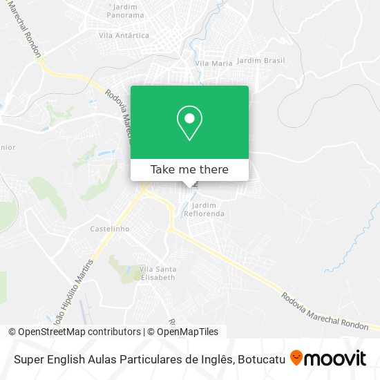 Super English Aulas Particulares de Inglês map