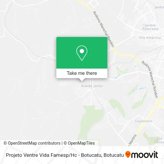 Projeto Ventre Vida Famesp / Hc - Botucatu map