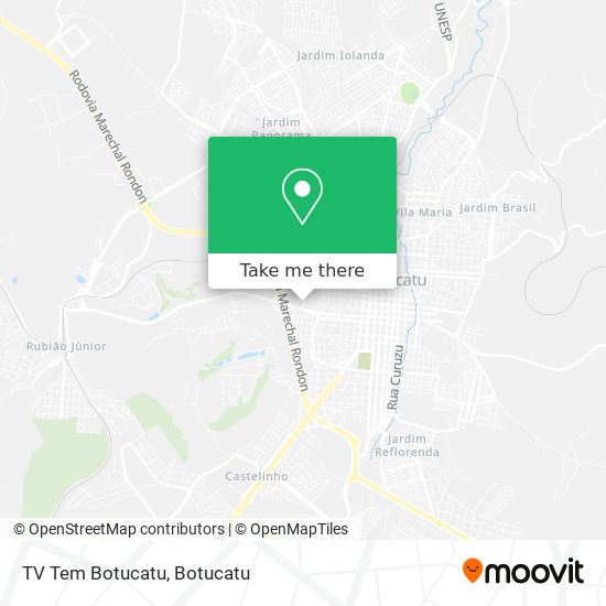 TV Tem Botucatu map