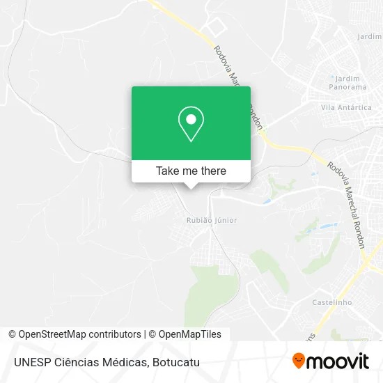 UNESP Ciências Médicas map