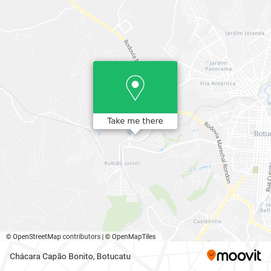 Chácara Capão Bonito map