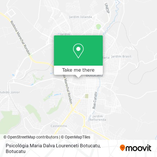 Psicológia Maria Dalva Lourenceti Botucatu map