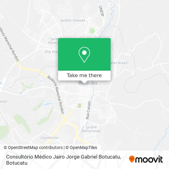 Consultório Médico Jairo Jorge Gabriel Botucatu map