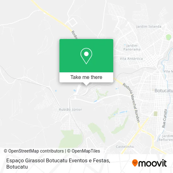 Espaço Girassol Botucatu Eventos e Festas map