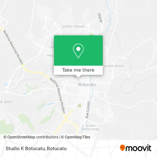 Studio K Botucatu map