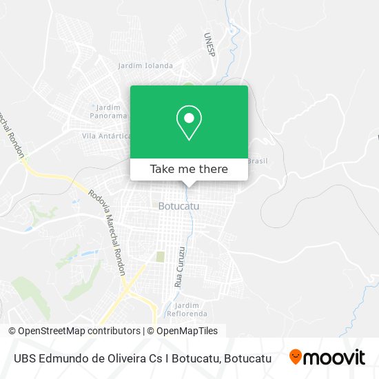 UBS Edmundo de Oliveira Cs I Botucatu map