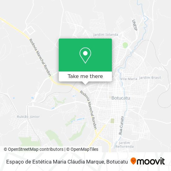 Espaço de Estética Maria Cláudia Marque map