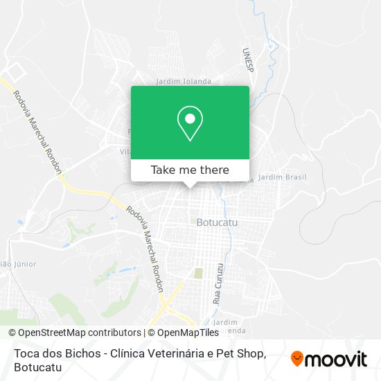 Toca dos Bichos - Clínica Veterinária e Pet Shop map