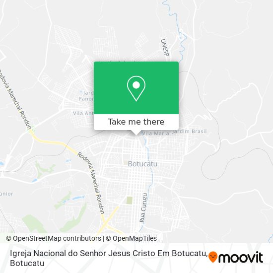 Igreja Nacional do Senhor Jesus Cristo Em Botucatu map