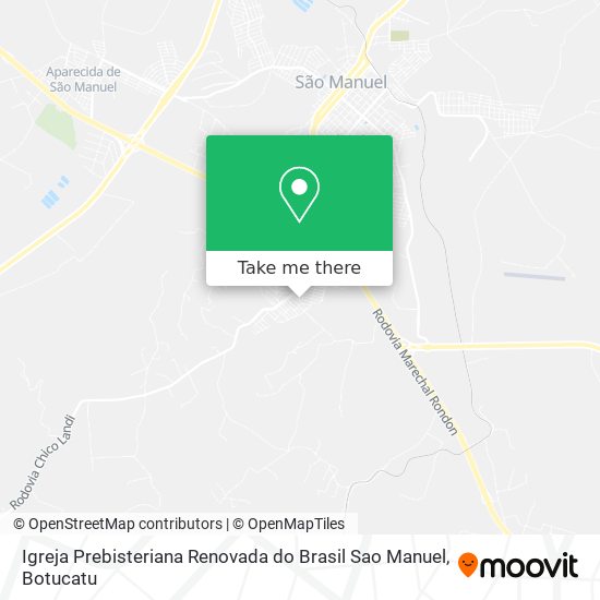 Igreja Prebisteriana Renovada do Brasil Sao Manuel map