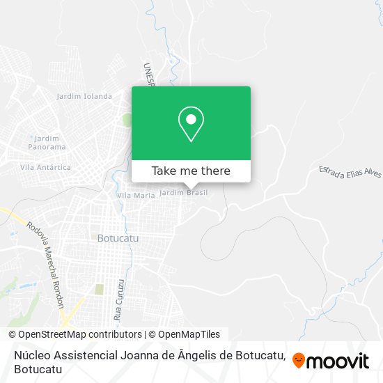 Núcleo Assistencial Joanna de Ângelis de Botucatu map