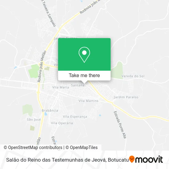 Salão do Reino das Testemunhas de Jeová map