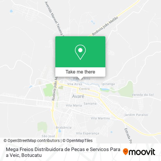 Mapa Mega Freios Distribuidora de Pecas e Servicos Para a Veic