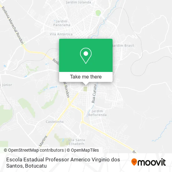 Escola Estadual Professor Americo Virginio dos Santos map